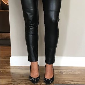 Gap Faux Leather Front Leggings 
